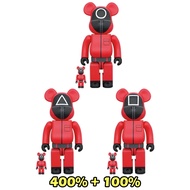 New (New) Set Of 3 BE@RBRICK Squid Game Guard O 4 + 1 [Authentic]