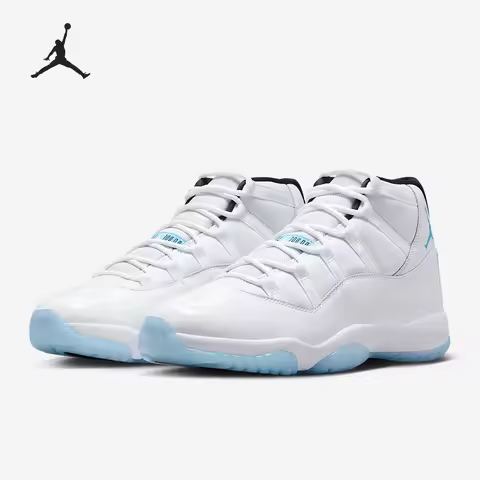 Nike Jordan Air Jordan 11 Men's Lightweight Basketball Shoes Legend Blue Durable High-top Retro Cush