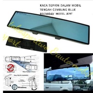 Broadway blue car center rearview mirror - broadway car center glass convex glass clamp modelbiru