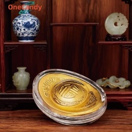 5PCS Yuan Bao Big Metal Yuan Bao Gold Chinese New Year Decoration Yen Bao Fengshui Good Luck Feng Sh