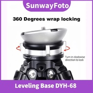 SUNWAYFOTO Leveling Base Tripod Head 22 Lbs Load Capacit SUNWAYFOTO DYH-68 Leveling Base Tripod Head