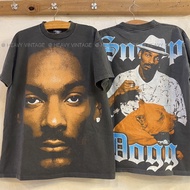 Snoop Dogg Bio Washed tag original Bootleg เสื้อทัวร์ ฮิปฮอป เสื้อวินเทจ heavy vintage shirt