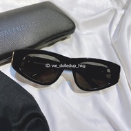 BALENCIAGA 黑金太陽眼鏡 BB扣