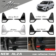 Vemart Perodua alza new facelift 2022 rear bumper reflectors frame cover garnish accessories alza baru accessori