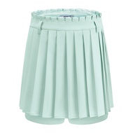 TTYGJ 2023 New Womens Golf Halfbody Short Skirt Academy Style Pleated Skirt Anti glare Tennis Yoga S