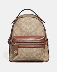 COACH 專櫃款新款32715 Campus Backpack 23 In Signature Canvas小後背包