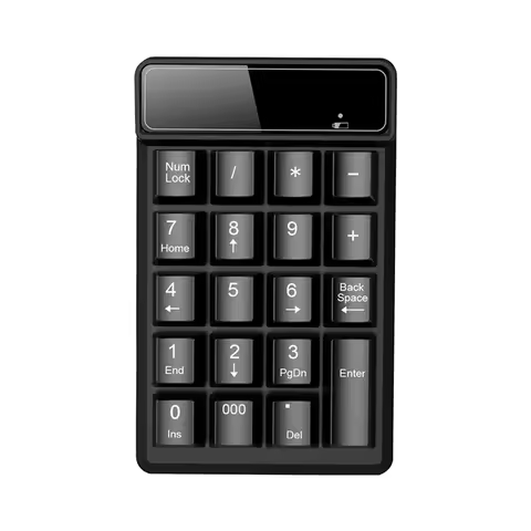 2.4G Wireless Usb Number 19 Keys Bluetooth Keyboard with Digital Display Portable Mini Numeric Smart