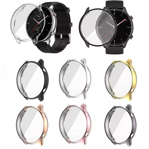 Protection Case for Huami Amazfit GTR 2 / GTR 2e Plating TPU Soft Cover Full Screen Protector Shell