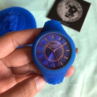 VERSUS VERSACE BLUE FIRE ISLAND SILICONE STRAP WATCH 1.2 JT