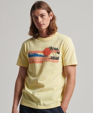 Superdry Vintage Great Outdoors T-Shirt - Laguna Yellow Marl