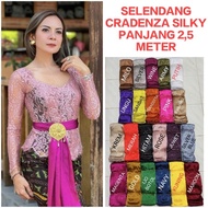 2.5 meter cradenza silky/ shawl kebaya shawl Balinese/ shawl satin shawl