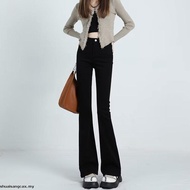 seluar bootcut woman slack bootcut woman Slim Fit Black High-Waist Flare Jeans for Women - Summer St