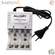 LUOYAO Universal Charger, AA/AAA Rechargeable Battery Charger, Portable 9v Bivolt Battery Electronic