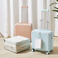 กระเป๋า Carry-On ขนาด18 "20นิ้วสำหรับผู้หญิงกระเป๋าเดินทางกับล้อรถเข็นเล็ก Gembok KATA Sandi กระเป๋าเดินทางกลิ้งได้กระเป๋าเช็คอินสำหรับผู้ชาย Gratis Ongkir