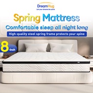 DH 8-Inch Pocket Spring Mattress Hilton Hotel Quality Spinal Support Comfortable Sleep Home Bedroom
