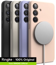 Ringke ซิลิโคนแม่เหล็ก MagSafe เข้ากันได้กับ [Samsung Galaxy S25] เคส Samsung ด้ามจับที่เพิ่มการลื่น