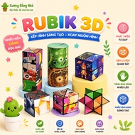 MoYu 3x3 Rubik's Cube Collection, 2x2 Rubik's Cube, 3D Rubik's Cube - pastel colored intellectual Ru