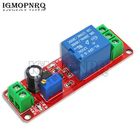 NE555 DK555 Timer Switch Adjustable Disconnect Module 0~10S Time delay relay Module DC 12V Delay rel