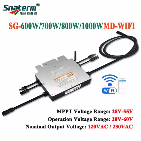 Solar PV Micro inverter 600W 700W 800W 1000W MPPT solar grid tie micro inverter Built in Wi-Fi monit