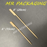 15cm 20cm Teppo Gushi Bamboo Skewer [ 200pcs± ] Flag / Gun Shape Japanese Bamboo Oden Skewer Stick /