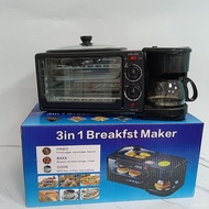 🚓Breakfast Multifunctional Triple Breakfast Machine Household Coffee Maker Sandwich Toaster Electric Oven