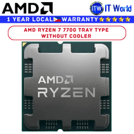 Itw | AMD Ryzen 7 7700 8 Cores 16 Threads Processor (Box with cooler | Tray Type without cooler)