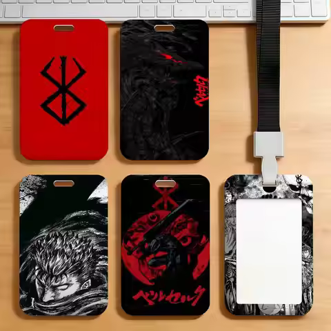 Anime Berserk Card Holder Transportation Work Permit Cards ID Student Meal Cardcase