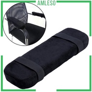 [Amleso] Armrest Pads with Elastic Strap Elbow Support Ergonomic Washable Chair Arm Rest Pillow for Office Chair Desk Chair Gaming Chair