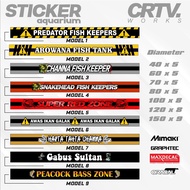 Aquarium Sticker Watch Out For Fierce Fish Aquarium Predator Glass Sticker Waterproof V.2 - Creative