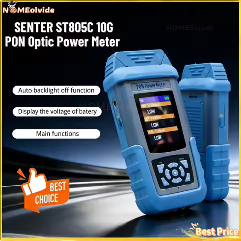 SENTER ST805C-X 10G PON Optical Power Meter SC/APC UPC Adapter FTTH / Fttx Fiber Optic Test Tools 13