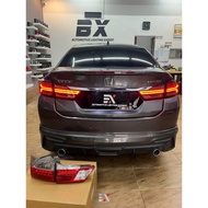 HONDA CITY GM6 14-19 LED TAIL LAMP - AUDI DESIGN V3 WELCOME MODE (SMOKE)