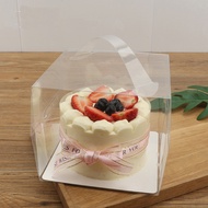5inch 6inch 7inch Transparent Cake Box with Handle / Clear Small Transparent Gift Box / Kotak Jernih Bertangkai