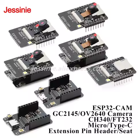 ESP32-CAM GC2145 OV2640 Camera Development Board Module CH340 FT232 Serial to WiFi Wireless Ble Adap
