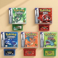 G GBA Game Cassette Pokemon Emerald/Ruby/Flaming Red/Leaf Green/Sapphire gba Cassette English r