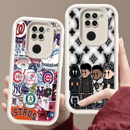 Case for Xiaomi Redmi Note 9S 8 9 Pro Max Soft White E70 Fashion Design