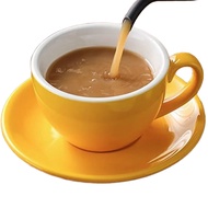 Minimalist 220ml Ceramic Coffee Cup Solid Color with Base Couple Mug European Style Tea Cup Latte