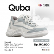 SEPATU NIBRAS NBRS CASUAL QUBA WHITE/LIGHT BLUE AND WHITE PEACH /SEPATU OLAHRAGA WANITA TERBARU 2022