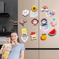 🔥Wishwa👍 Cartoon Colorful Animals Fridge Magnetic Sticker Sunflower Refrigerator Magnets Kids Gifts Home Decoration