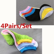 4 Pairs Mens Women Sock Ankle Quarter Low Sports Gym Socks Cotton Blend