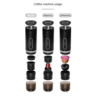 Portable Coffee Maker Rechargeable Wireless Heating Espresso Machine Car Coffee Make Ground Coffee &