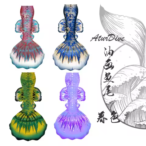 HD professional customized adult children's matador mermaid fishtail bikini suit aquarium performanc