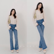 LUNA JEANS - Korean Looks Women's Bootcut Jeans XS - XXL
