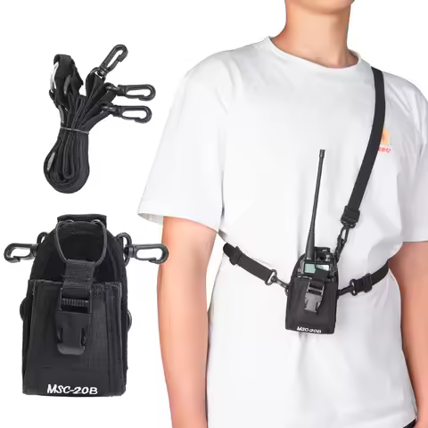 MSC-20B Multifunction Nylon Pouch Bag Holster Carry Case Holder Compatible with Talkie UV-5R UV-9R B