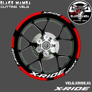 (COD) CUTTING STICKER VELG XRIDE - STIKER LIS LIST VARIASI BAN/VELG YAMAHA XRIDE