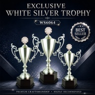 WS6064 Exclusive White Silver Trophy | WS6064 Piala Pusingan Eksklusif