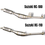 Exhaust SUZUKI RC100 RC110 Stainless Steel Barickly Racing Exhaust Standard Type RC 100 Catalyzer RC