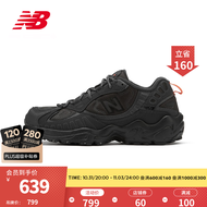 NEW BALANCE NB官方男鞋703系列经典复古太空鞋运动休闲轻便透气耐磨老爹鞋 黑色 ML703NCD 40(脚长25cm)