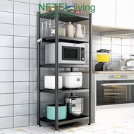 Spot segundo NETEL kitchen rack Microwave Rack Multi-Purpose 3/4/5 Steel Rack Metal Shelf Book Shelv