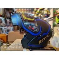 Mũ bảo hiểm Fullface lật hàm M179 -Nón bảo hiểm lật cằm Royal M179 cao cấp hàng chính hãng tặng kèm 