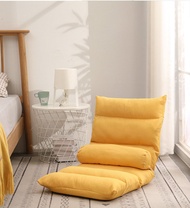 (Free Pillow)SOFA CHAIR FLOOR CHAIR FOLDABLE CUSHION SOFA  Adjustable Foldable Lazy Sofa